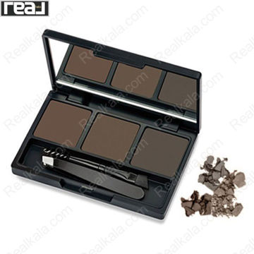 کیت استایلینگ ابرو گلدن رز 03 Deep Brown به همراه آینه موچین و براش