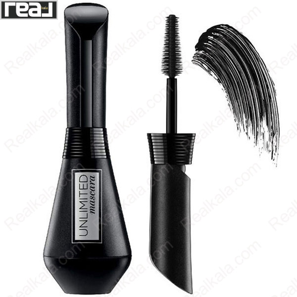 نمای کامل ریمل لورال آنلیمیتد LOreal Unlimited Mascara با طراحی مخروطی