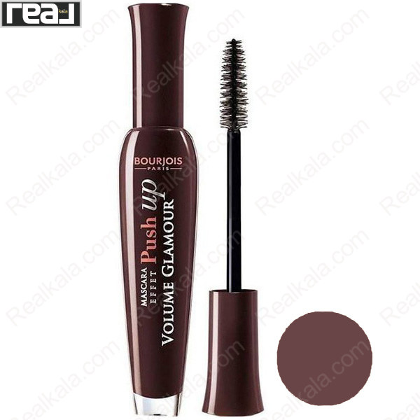 نمای کامل ریمل بورژوا Push Up رنگ Fabulous Brown