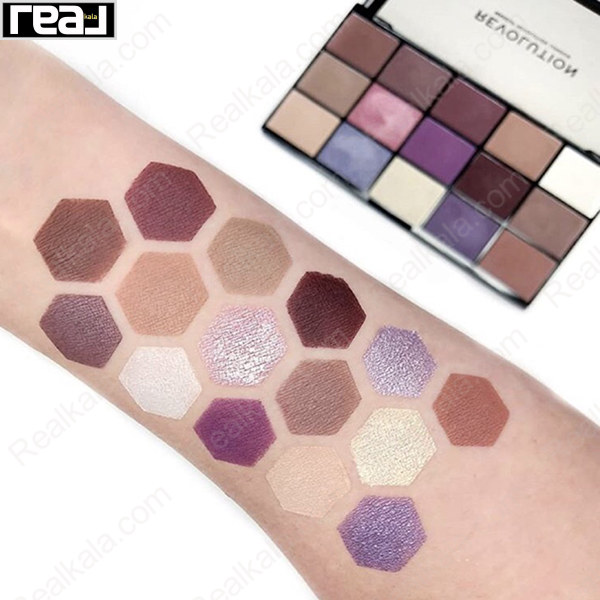تصویر  پالت سایه چشم ویژنری رولوشن ۱۵ رنگ | Revolution Reloaded Visionary Eyeshadow Palette