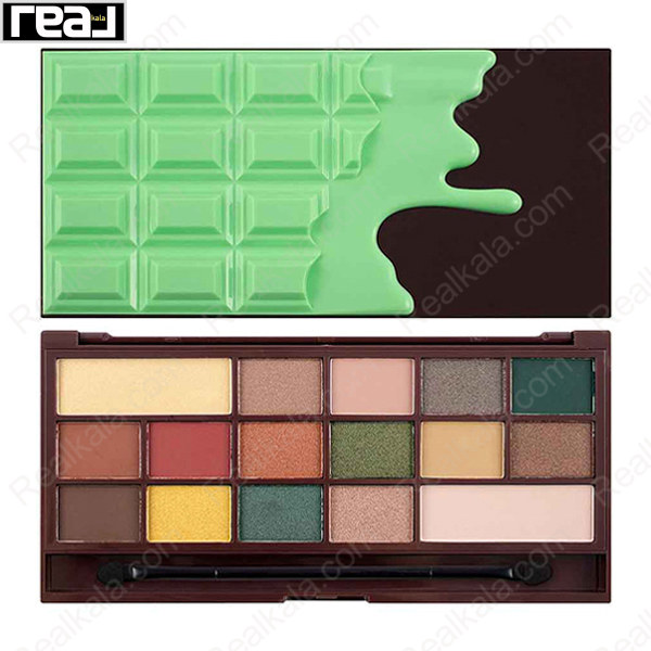 تصویر  پالت سایه چشم رولوشن مدل مینت چاکلت Revolution Mint Chocolate Palette