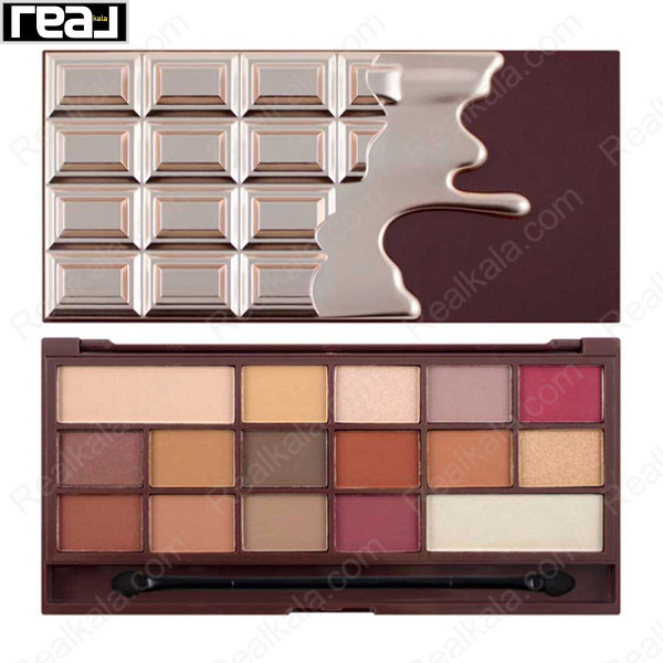 پالت سایه چشم آی هارت رولوشن مدل Chocolate Elixir با 16 رنگ مات و شاین
