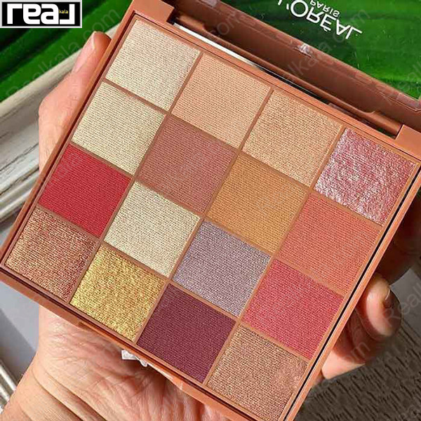 تصویر  پالت سایه چشم 16 رنگ لورال Loreal Eye Gol Wild Eye Shadow Mega Palette