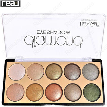 تصویر  پالت سایه چشم 10 رنگ دودو گرل مدل دیاموند شماره 02 DoDo Girl Eyeshadow Diamond Palette