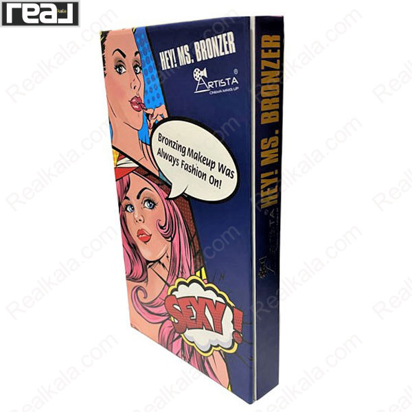 پالت سایه و رژگونه آرتیستا مدل Hey! Ms. Bronzer نمای کناری
