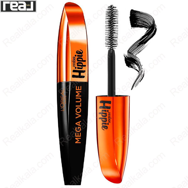 ریمل لورال Miss Hippie Mega Volume با طراحی نارنجی مشکی
