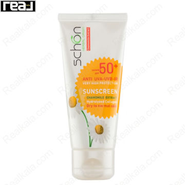 تصویر  کرم ضد آفتاب شون پوست خشک تا نرمال بدون رنگ Schon Sunscreen Cream SPF50