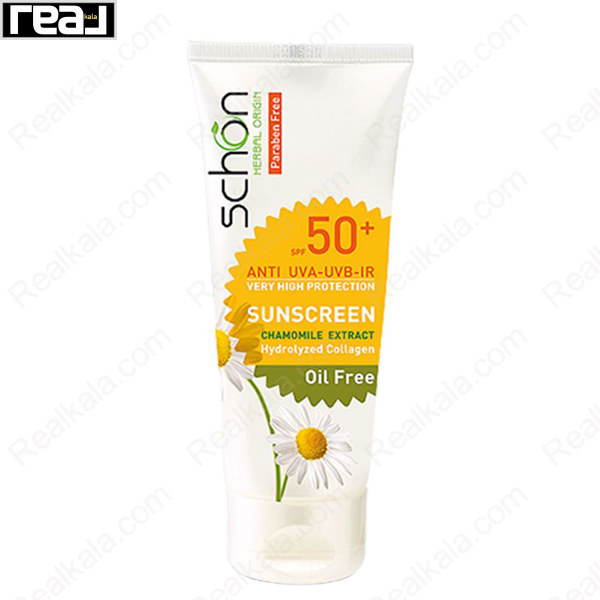 کرم ضد آفتاب شون فاقد چربی +SPF50 بدون رنگ مناسب پوست چرب