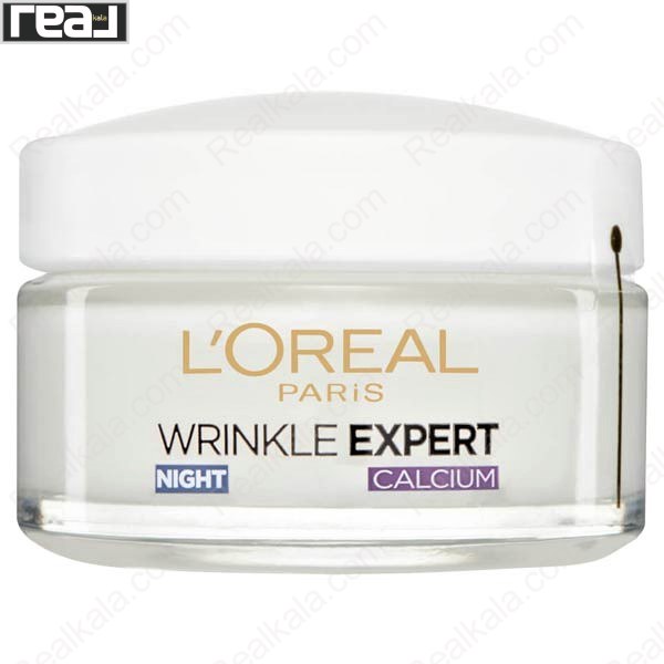 کرم شب ضد چروک لورال Wrinkle Expert +55 Calcium 50ml