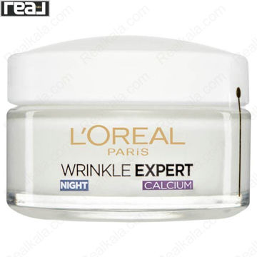 کرم شب ضد چروک لورال Wrinkle Expert +55 Calcium 50ml