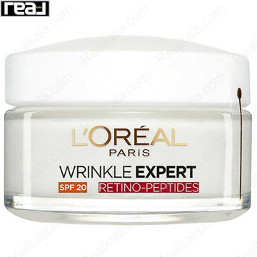 تصویر  کرم ضد چروک لورال حاوی رتینول و ضد آفتاب LOreal Wrinkle Expert 45+ Retino Peptides SPF20