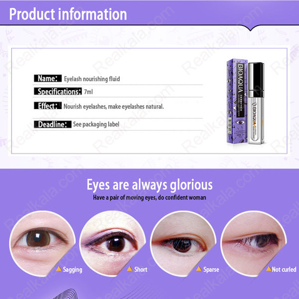 اطلاعات محصول BIOAQUA Eyelash Nourishing Fluid با حجم 7 میلی‌لیتر برای مراقبت از مژه