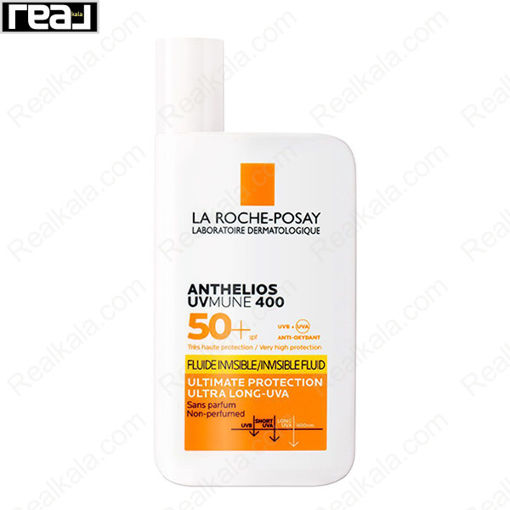 ضد آفتاب فلوئید لاروش پوزای بی رنگ La Roche Posay Anthelios SPF 50+ Invisble Fluid 50ml