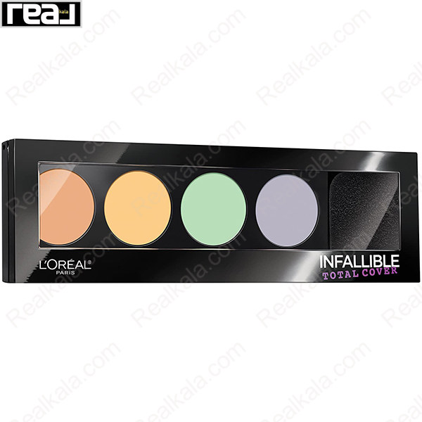 نمای بسته بندی پالت اصلاح رنگ لورال Total Cover 225