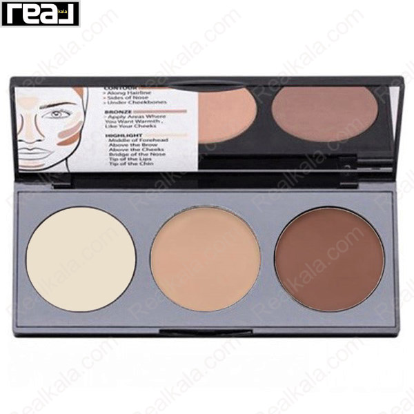 تصویر  پالت کرمی کانتور پرفکتینگ نوت شماره 02 Note Cosmetics Cream Contour Palette