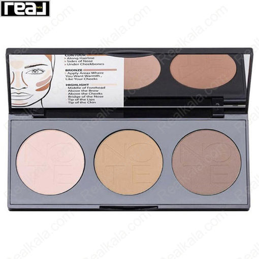 پالت پودری کانتور پرفکتینگ نوت شماره 02 Note Perfecting Contourig Powder Palette