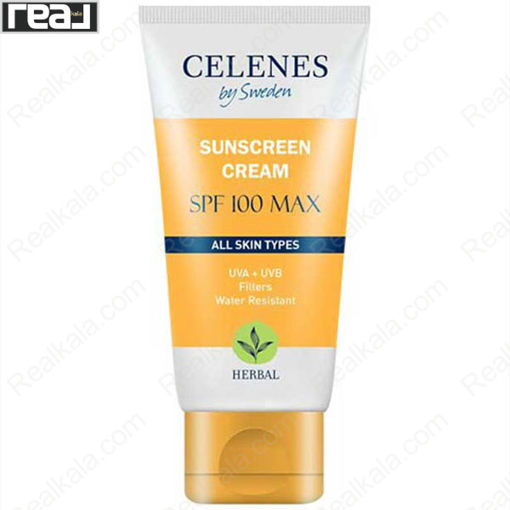 کرم ضد آفتاب سلنس مناسب انواع پوست Celenes SunScreen Cream SPF 100