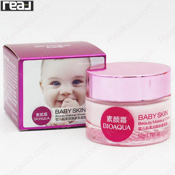 کرم بیبی اسکین BIOAQUA مناسب ایجاد جلوه نرم، صاف و یکدست روی پوست صورت