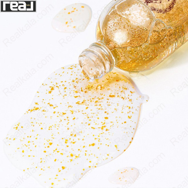 بافت سرم روغن اسب طلایی ایمیجز با ذرات طلای معلق و جذب سریع روی پوست