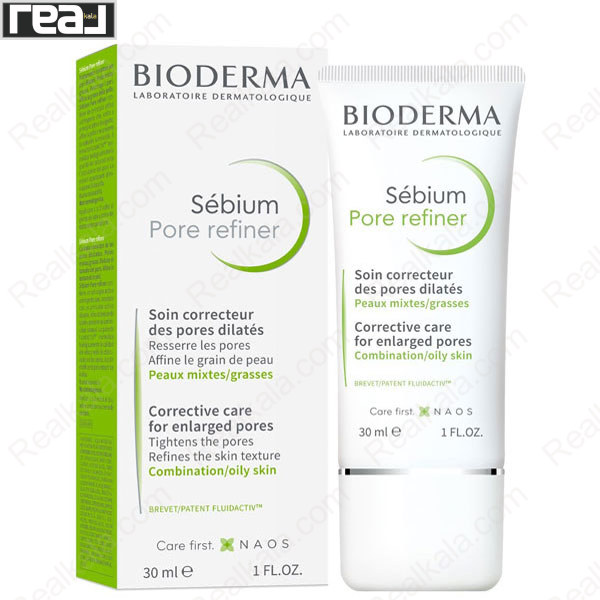 تصویر  کرم سبیوم پرریفاینر بایودرما مناسب پوست های مختلط و چرب Bioderma Sebium Pore Refiner Cream