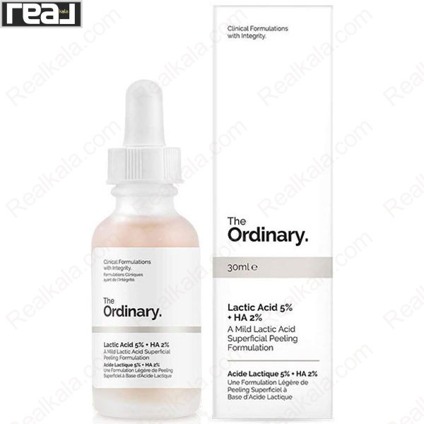 سرم لایه‌بردار ملایم The Ordinary Lactic Acid 5% + HA 2% حجم 30 میلی‌لیتر برای روشن‌تر شدن و بهبود بافت پوست