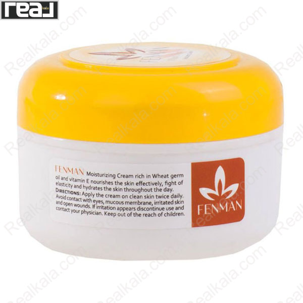 تصویر  کرم مرطوب کننده فنمن ویتامین ای و جوانه گندم Fenman Wheat Germ Oil Moisturizing Cream