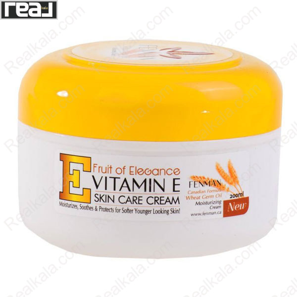 تصویر  کرم مرطوب کننده فنمن ویتامین ای و جوانه گندم Fenman Wheat Germ Oil Moisturizing Cream