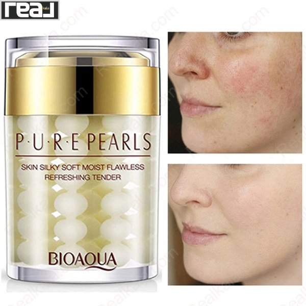 تصویر  کرم شب ضد چروک مروارید بیو آکوا BIOAQUA PURE PEARLS 60g