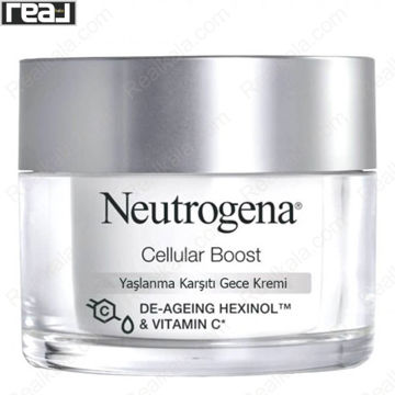 کرم شب ضد پیری نوتروژینا سری Cellular Boost با Hexinol™ و ویتامین C، ترمیم‌کننده و مرطوب‌کننده پوست برای استفاده شبانه