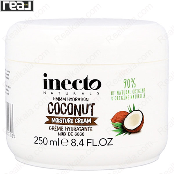 تصویر  کرم مرطوب کننده و آبرسان اینکتو روغن نارگیل Inecto Coconut Moisture Cream 250ml