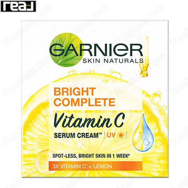 تصویر  سرم کرمی روشن کننده پوست گارنیر Garnier Bright Complete Serum Cream UV