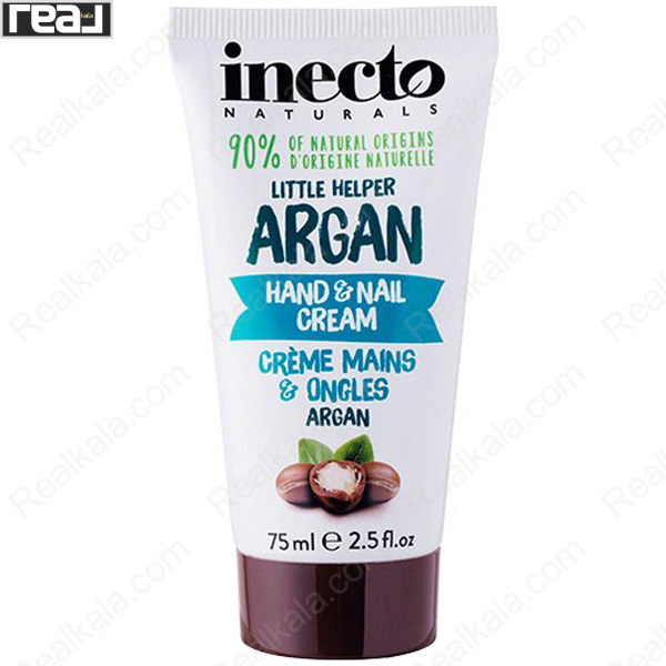 تصویر  کرم دست و ناخن روغن آرگان اینکتو Inecto Argan Nail & Hand Cream 75ml