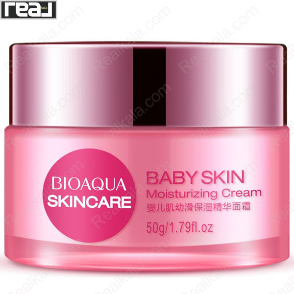 کرم مرطوب کننده بیبی اسکین بیوآکوا مدل Baby Skin Moisturizing Cream با وزن خالص 50 گرم