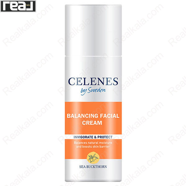 تصویر  کرم متعادل کننده صورت سلنس مخصوص پوست چرب و مختلط Celenes Balancing Facial Cream 50ml