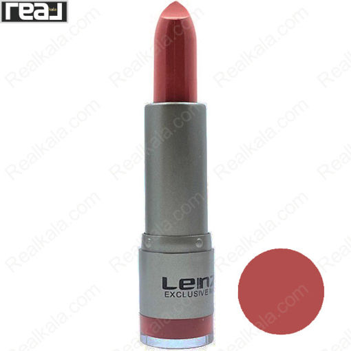 رژ لب جامد مخملی لنزو شماره 802 Lenzo Lipstick Exclusive Make Up