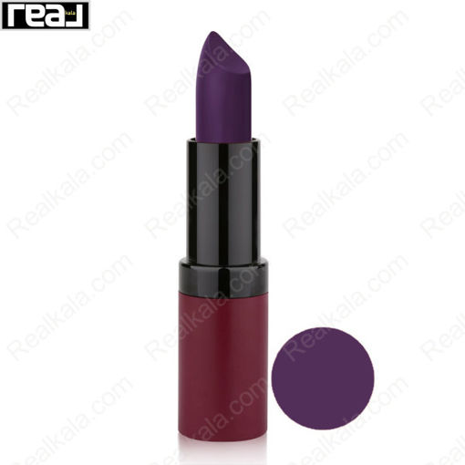 رژ لب جامد مات مخملی گلدن رز شماره 28 Golden Rose Velvet Matte Lipstick