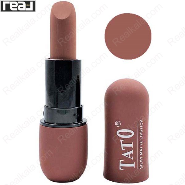 تصویر  رژ لب جامد مات و مخملی تاتو شماره 106 TATO SILKY MATTE LIPSTICK