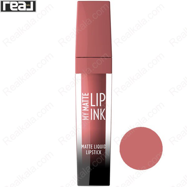 تصویر  رژ لب مایع مات لیپ اینک گلدن رز شماره 04 Golden Rose My Matte Lip Ink