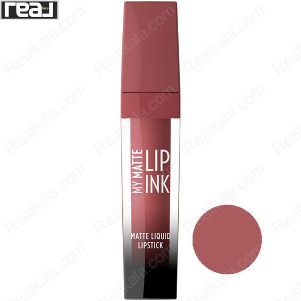 تصویر  رژ لب مایع مات لیپ اینک گلدن رز شماره 10 Golden Rose My Matte Lip Ink