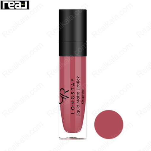 رژ لب مایع مات بادوام گلدن رز شماره 04 Golden Rose Longstay Liquid Matte Lipstick