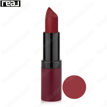 تصویر  رژ لب جامد مات مخملی گلدن رز شماره 25 Golden Rose Velvet Matte Lipstick