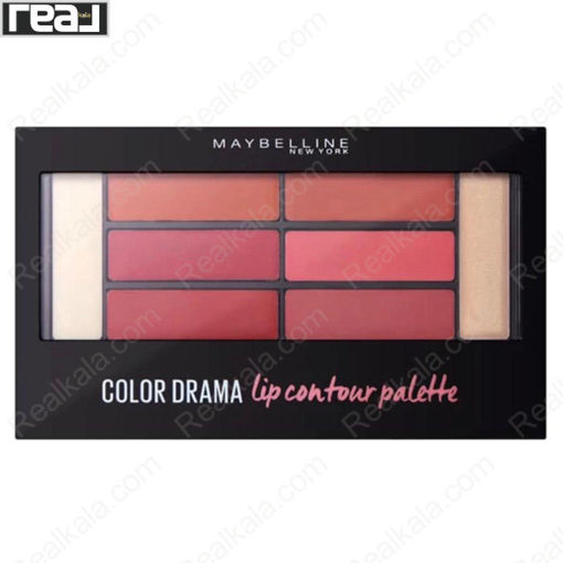 پالت رژ لب و کانتور لب کالر دراما میبلین 02 Maybelline Color Drama Lip Contour Palette