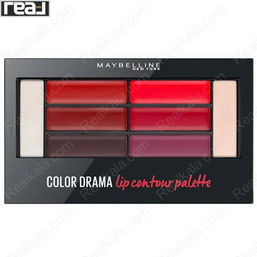 پالت رژ لب و کانتور لب کالر دراما میبلین 01 Maybelline Color Drama Lip Contour Palette