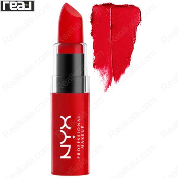 رژ لب جامد کره‌ای نیکس مدل Butter Lipstick شماره BLS15 رنگ فایرکرکر