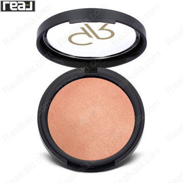 رژگونه گلدن رز مدل Terracotta Stardust شماره 107 با تناژ هلویی طلایی و جلوه درخشان ملایم