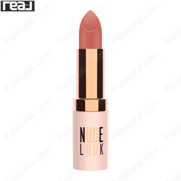 تصویر  رژ لب جامد مات نود لوک گلدن رز شماره ۰۲ | Golden Rose Nude Look Perfect Matte Lipstick 02 Peachy Nude