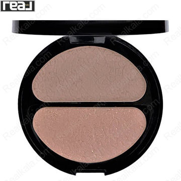 رژ گونه دو رنگ چیسا شماره 739 با رنگ بژ روشن و هلویی اکلیلی