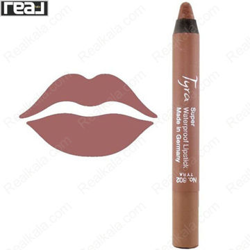 تصویر  رژ لب مدادی تایرا شماره 602 Tyra Super Waterproof Lipstick
