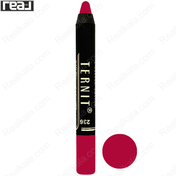 تصویر  رژ لب مدادی ترنیت شماره 236 Ternit Waterproof Lipstick