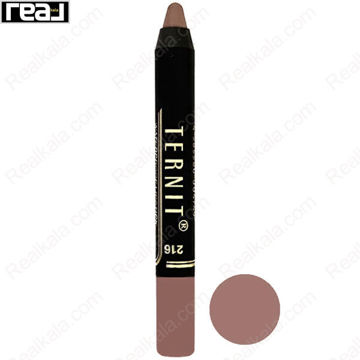 تصویر  رژ لب مدادی ترنیت شماره 216 Ternit Waterproof Lipstick